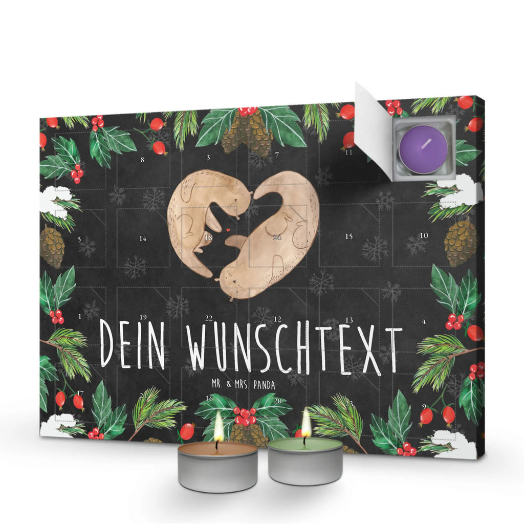 Personalisierter Duftkerzen Adventskalender Otter Herz Personalisierter Duftkerzen Adventskalender, Seeotter, Otter, Fischotter, Verlobung, Liebesgeschenk, Bessere Hälfte, Jahrestag, Gemeinsames Leben, Herz, Liebe, Love You, Hochzeitstag, Liebesbeweis