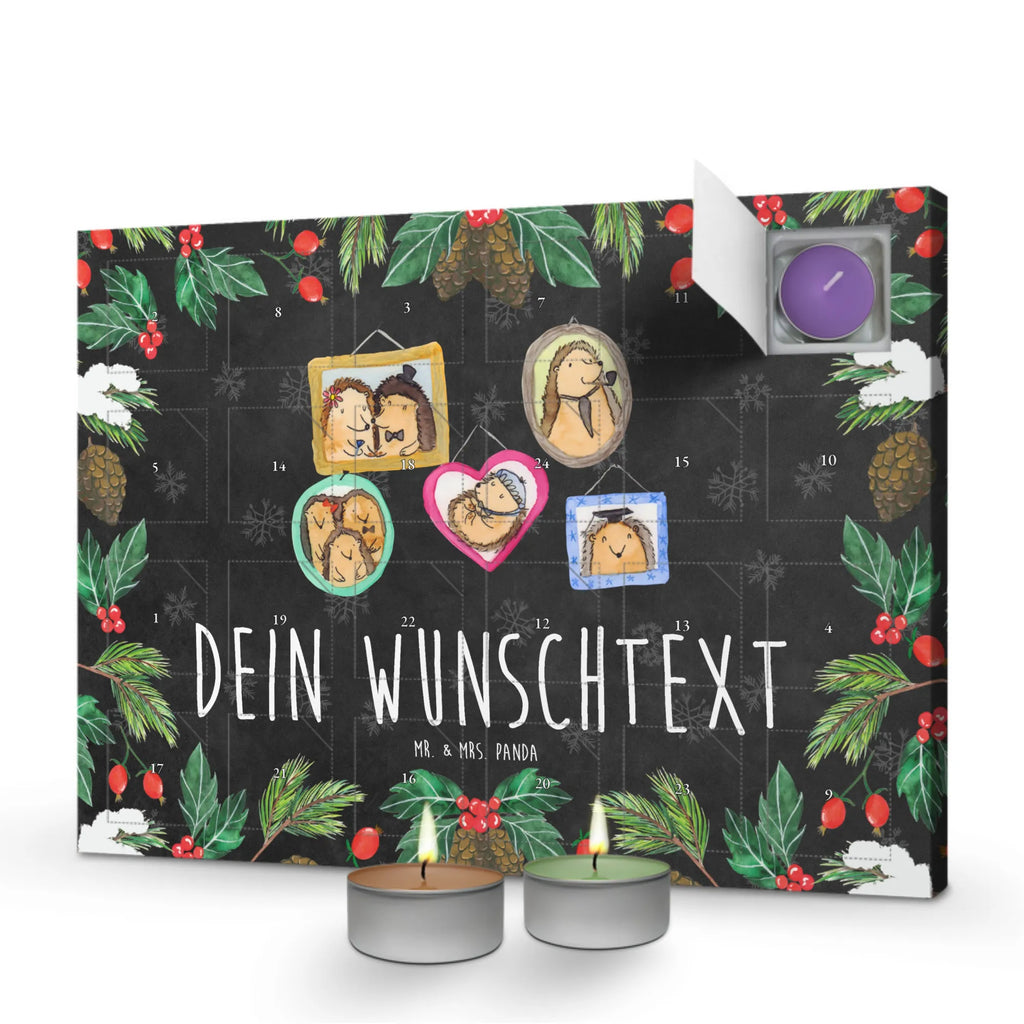 Personalisierter Duftkerzen Adventskalender Igel Familie Personalisierter Duftkerzen Adventskalender, Mama, Oma, Opa, Schwester, Papa, Bruder, Muttertag, Vatertag, Familie, Igel, Zusammenhalt, Bilder, Glück, Liebe