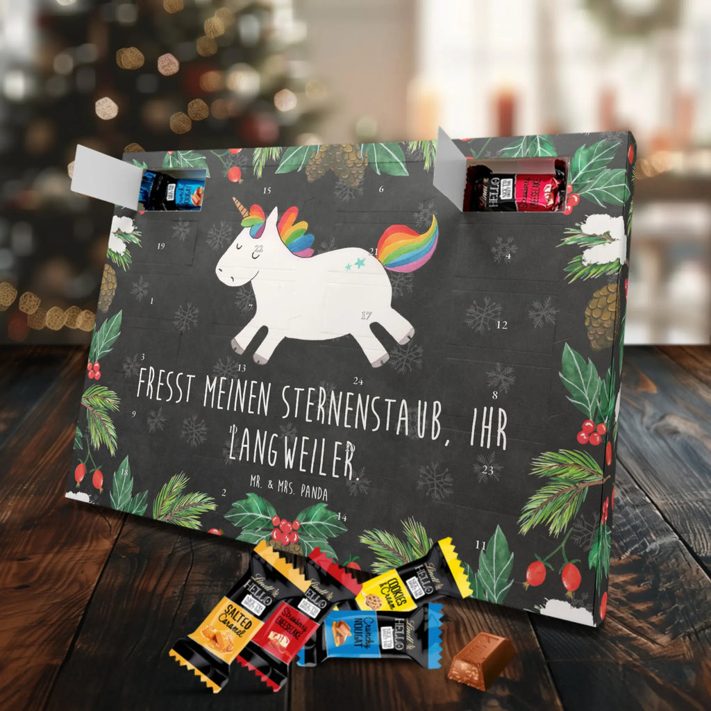 Chocolate advent calendar unicorn happy joy of life, fun, cheerful, joy