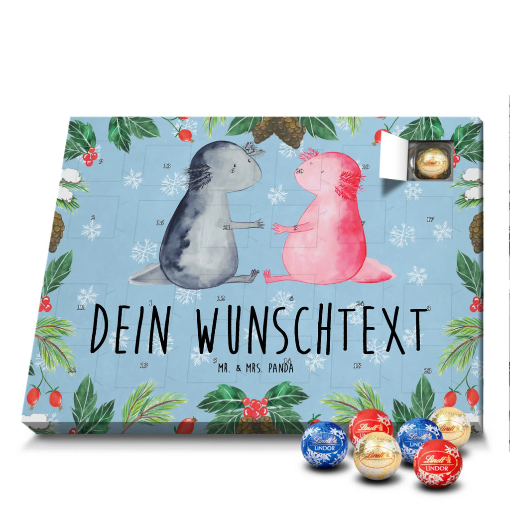 Personalisierter Schoko Adventskalender Axolotl Liebe Personalisierter Adventskalender, Adventskalender mit Namen, Molch, Axolotl, Lurche, Lurch, Schwanzlurch, Liebe, Axolot, Valentinstag, Verlobter, Ehemann, Jahrestag, Liebesbeweis, Freund, Große Liebe