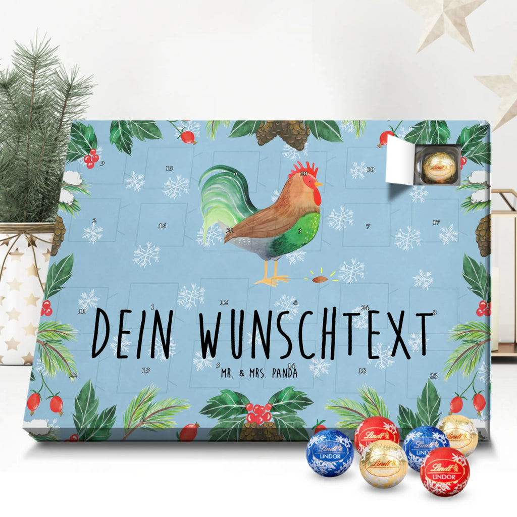 Personalisierter Schoko Adventskalender Hahn Korn Personalisierter Adventskalender, Adventskalender mit Namen, Landwirt, Landwirtin, Hoftiere, Bauernhof, Henne, Natur, Korn, Hahn, Eier