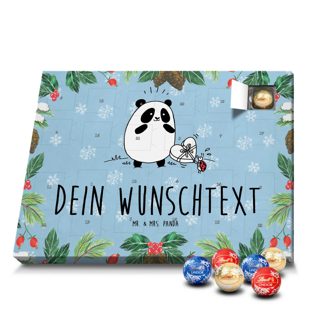  Panda Dziękuję Adventskalender mit Namen, Personalisierter Adventskalender