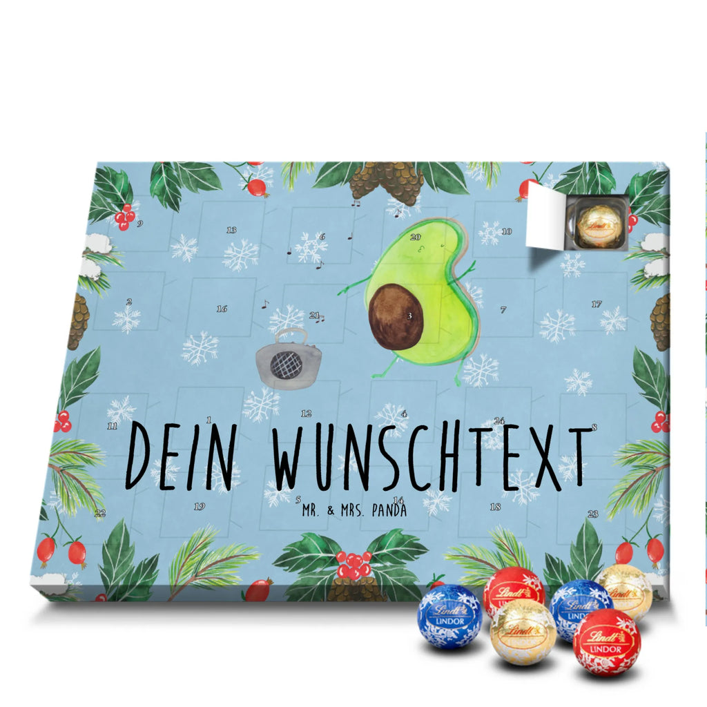 Adventskalender mit Namen Avocado Tanzen Personalisierter Adventskalender, Adventskalender mit Namen, Gesund, Vegan, Veggie, Avocado