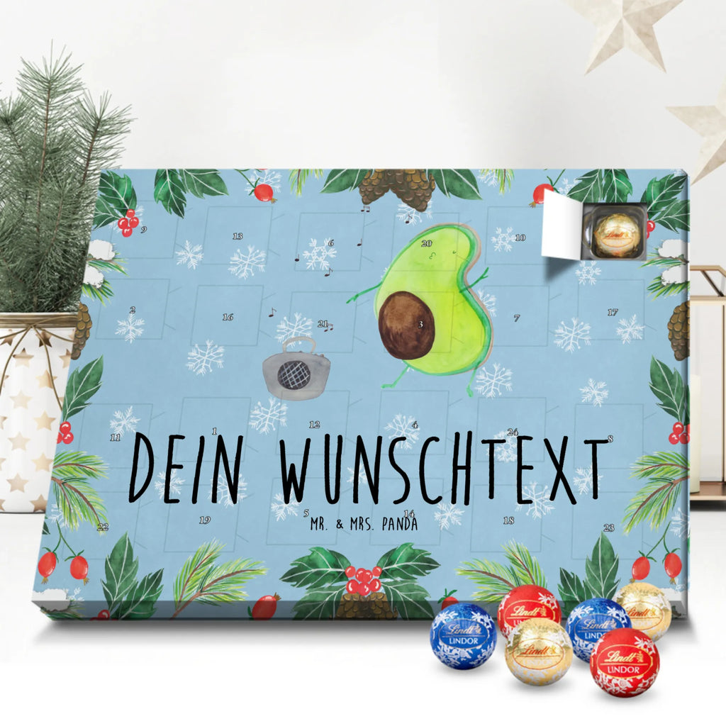 Adventskalender mit Namen Avocado Tanzen Personalisierter Adventskalender, Adventskalender mit Namen, Gesund, Vegan, Veggie, Avocado