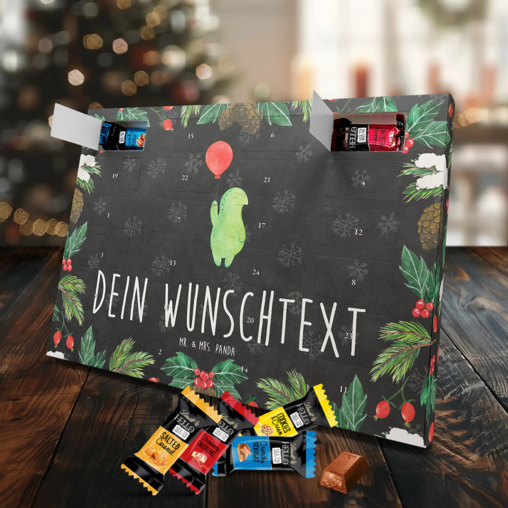 Adventskalender mit Namen Schildkröte Luftballon Adventskalender mit Namen, Personalisierter Adventskalender, Schildkröte, Motivationsspruch, Mutausbruch, Motivation, Schildkröten
