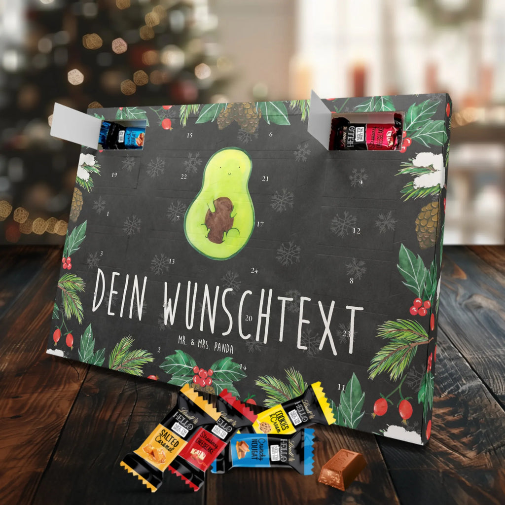 Adventskalender mit Namen Avocado Kern Adventskalender mit Namen, Personalisierter Adventskalender, Vegan, Gesund, Avocado, Veggie, Pflanze, Avocadokern, Spruch Leben, Avokado, Kern