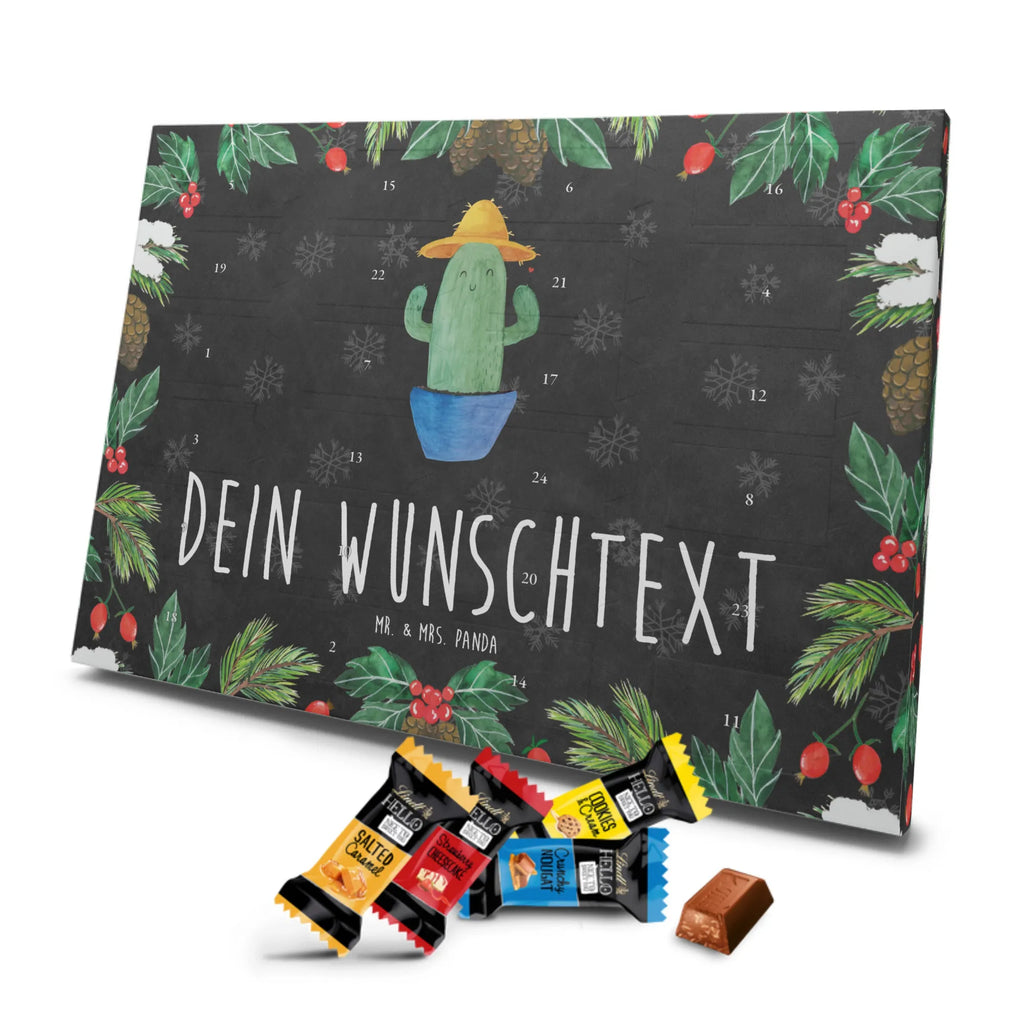 Personalisierter Schoko Adventskalender Kaktus Hut Personalisierter Adventskalender, Adventskalender mit Namen, Kakteen, Kaktus, Geschenkidee, Reisen, Städtetrip, Weltreise, Spruch, Motivation, Reisetagebuch, Kaktusliebe, Weltenbummler