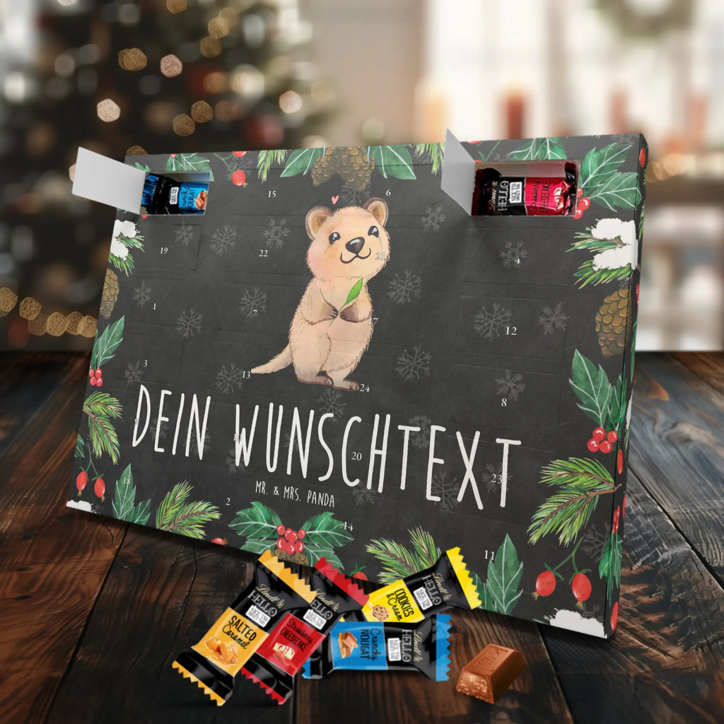 Adventskalender mit Namen Quokka Happy Personalisierter Adventskalender, Adventskalender mit Namen, Tiere, Tiermotive, Lustige Sprüche, Gute Laune, Quokka, Verschieben, Aufschieberitis, Dinge Erledigen, Niedliches Tier, Lustiger Spruch