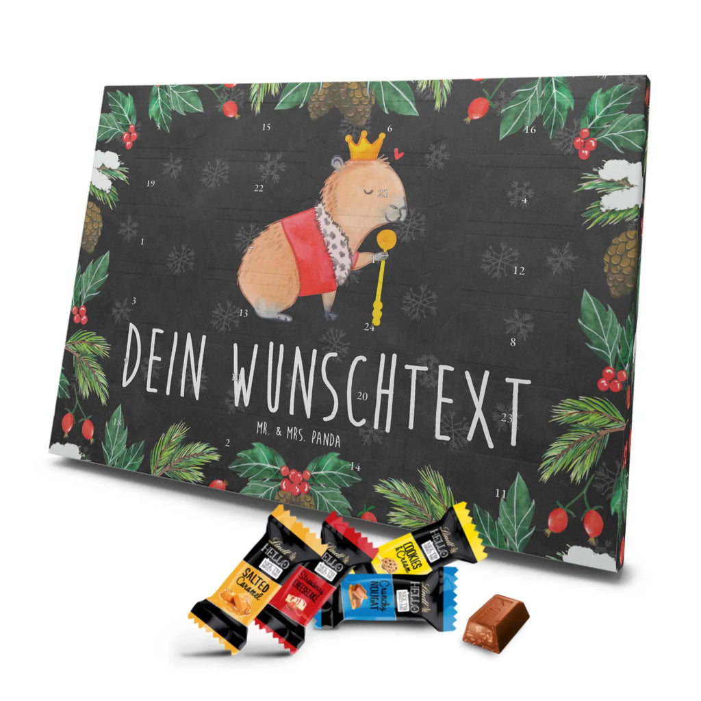 Adventskalender mit Namen Capybara König Adventskalender mit Namen, Personalisierter Adventskalender, Tiere, Tiermotive, Lustige Sprüche, Gute Laune, König, Capybara