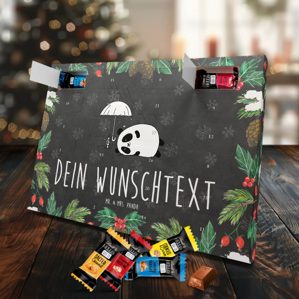  Panda Przyjaźń Adventskalender mit Namen, Personalisierter Adventskalender