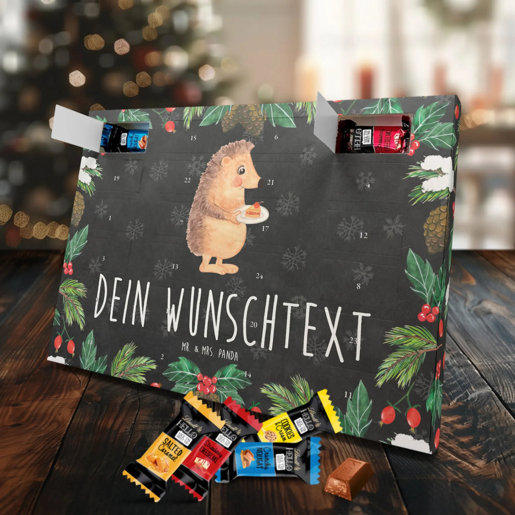 Adventskalender mit Namen Igel Kuchenstück Adventskalender mit Namen, Personalisierter Adventskalender, Tiere, Tiermotive, Lustige Sprüche, Gute Laune, Backen Geschenk, Essen Spruch, Kuchen, Torte, Geburtstagskuchen, Einladung Party, Igel, Kuchen Backen
