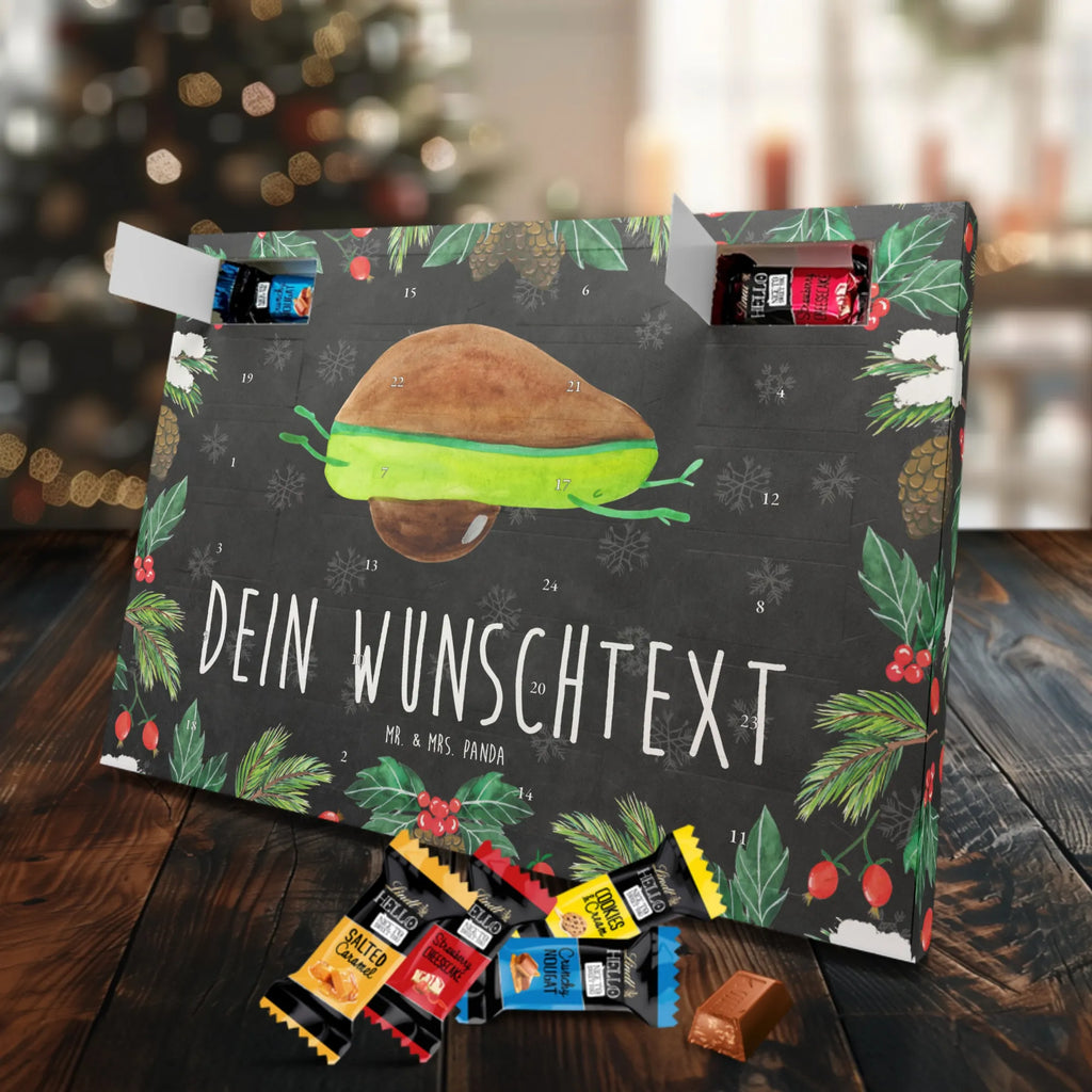Adventskalender mit Namen Avocado Yoga Adventskalender mit Namen, Personalisierter Adventskalender, Gesund, Vegan, Veggie, Avocado, Avocado Yoga Vegan