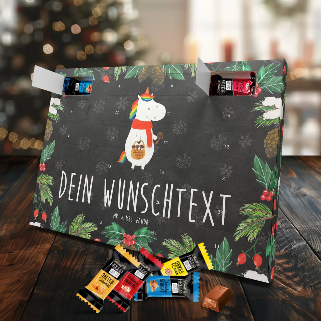 Personalisierter Schoko Adventskalender Einhorn Pilz Personalisierter Adventskalender, Adventskalender mit Namen, Einhörner, Unicorn, Einhorn Deko, Einhorn, Pilze, Liebeskummer, Pilzsammler, Spruch, Motivation