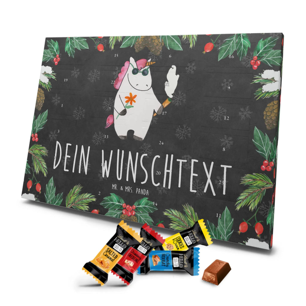 Personalisierter Schoko Adventskalender Einhorn Woodstock Personalisierter Adventskalender, Adventskalender mit Namen, Einhörner, Unicorn, Einhorn Deko, Einhorn, Party, Spaß. Lustig, Woodstock, Kiffen, Witzig, Joint, Alkohol, Zigarette