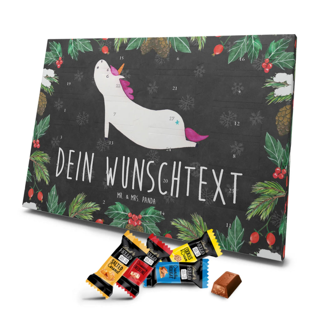 Adventskalender mit Namen Einhorn Yoga Personalisierter Adventskalender, Adventskalender mit Namen, Einhörner, Unicorn, Einhorn Deko, Einhorn, Sport, Entspannung, Süß, Yogamatte, Achtsamkeit, Joga, Witzig, Lustig, Namaste, Yoga