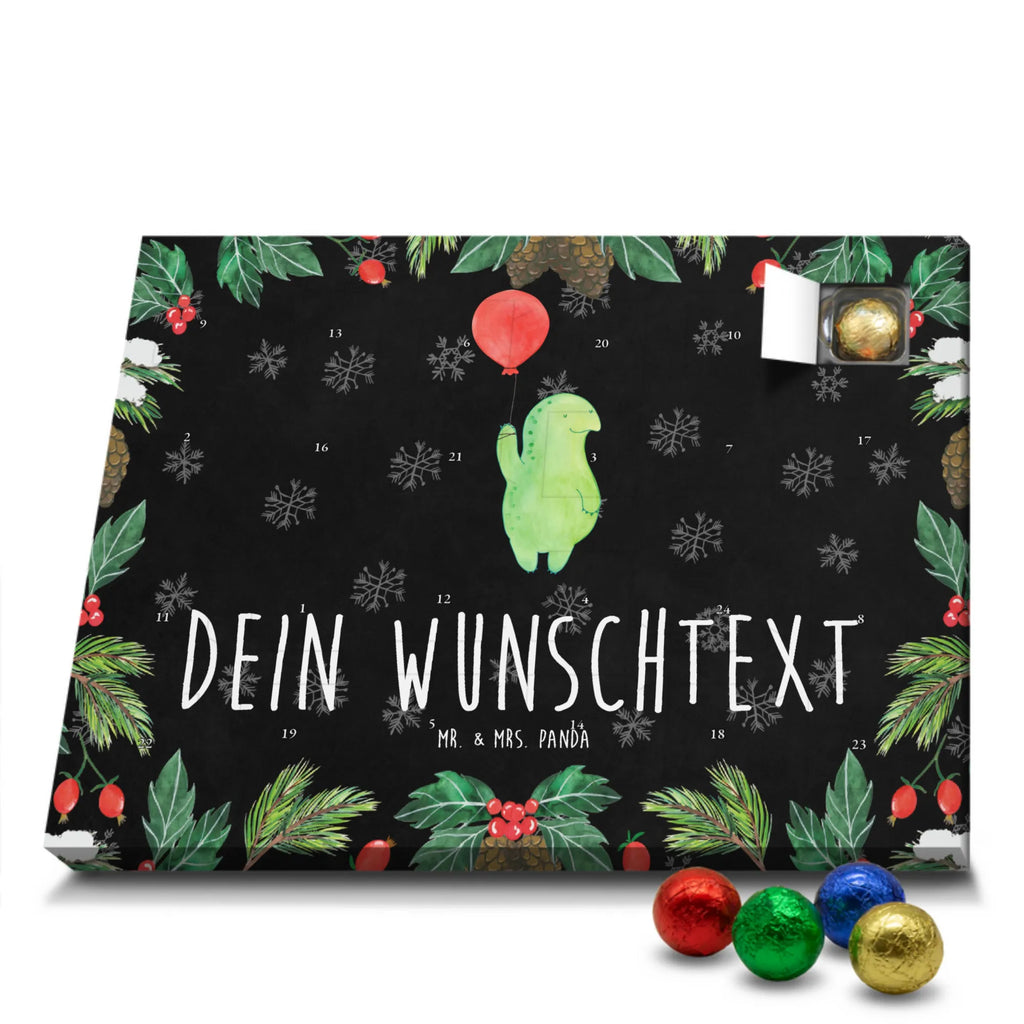 Adventskalender mit Namen Schildkröte Luftballon Adventskalender mit Namen, Personalisierter Adventskalender, Schildkröte, Motivationsspruch, Mutausbruch, Motivation, Schildkröten