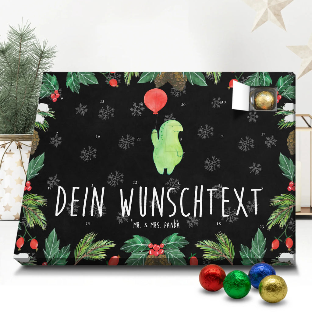 Adventskalender mit Namen Schildkröte Luftballon Adventskalender mit Namen, Personalisierter Adventskalender, Schildkröte, Motivationsspruch, Mutausbruch, Motivation, Schildkröten