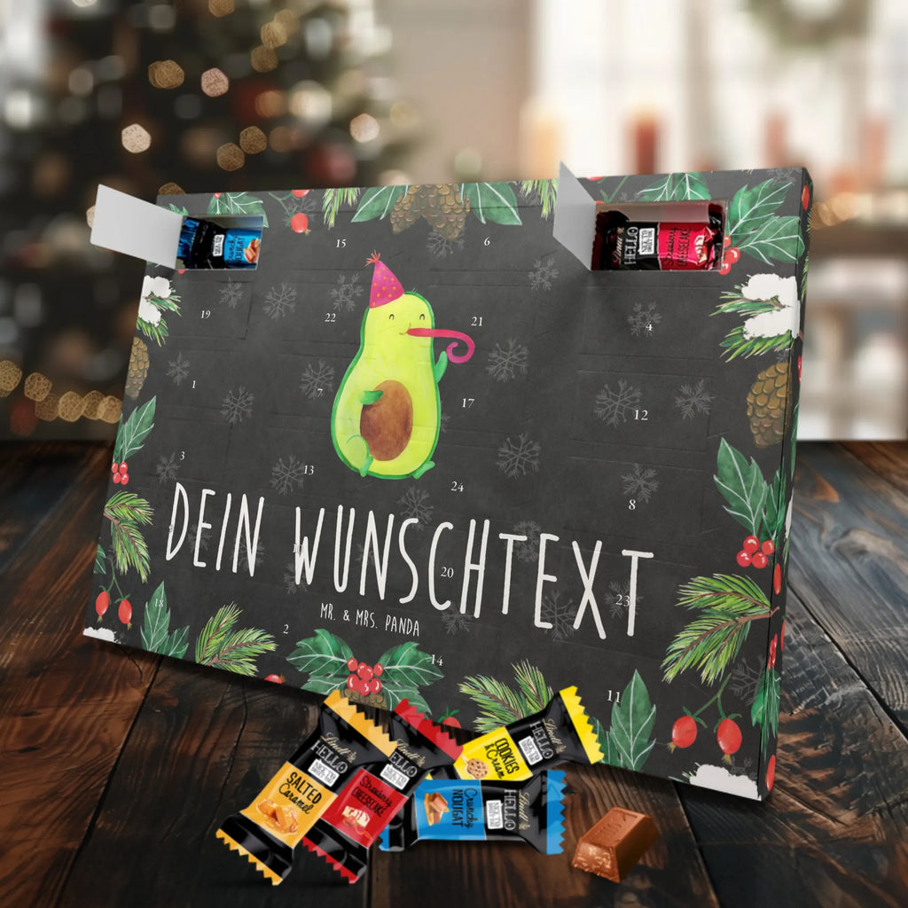 Adventskalender mit Namen Avocado Feier Adventskalender mit Namen, Personalisierter Adventskalender, Gesund, Vegan, Veggie, Avocado, Feierlichkeit, Gute Laune, Fete, Geburtstag, Party, Tröte, Feier