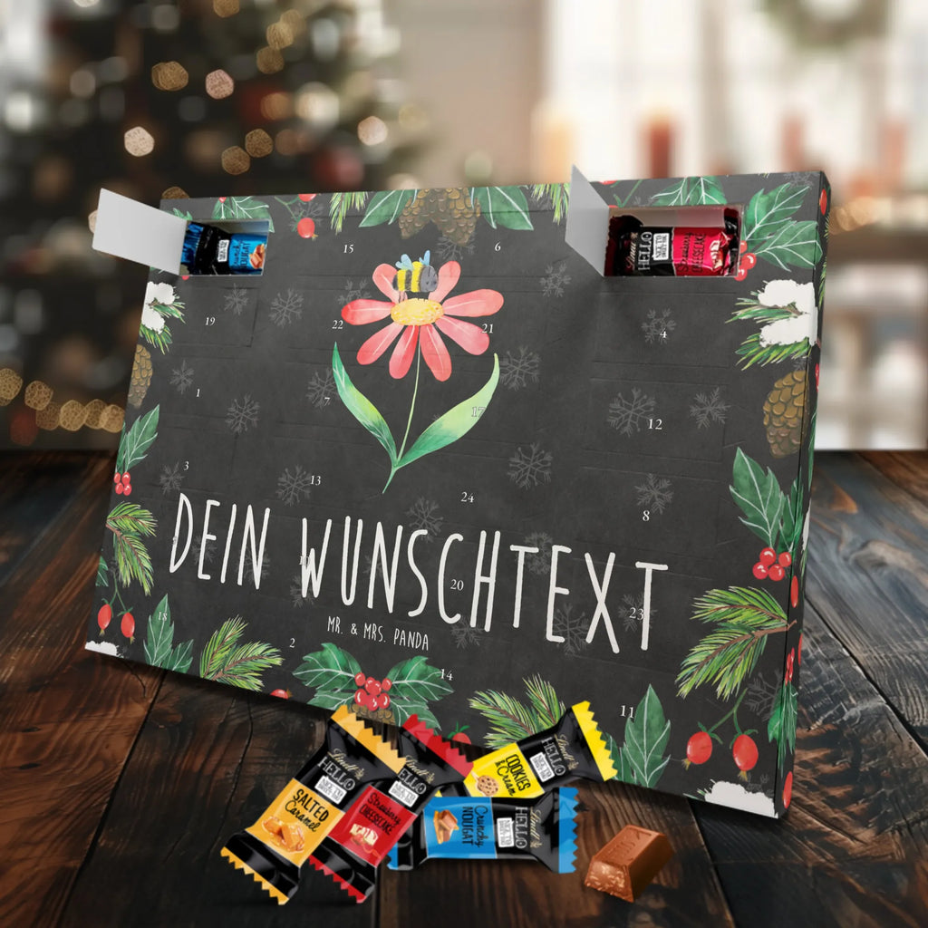 Adventskalender mit Namen Hummel Blume Personalisierter Adventskalender, Adventskalender mit Namen, Tiere, Tiermotive, Lustige Sprüche, Gute Laune, Natur, Blume, Hummel, Flauschig, Wespe, Biene, Hummeln, Feld