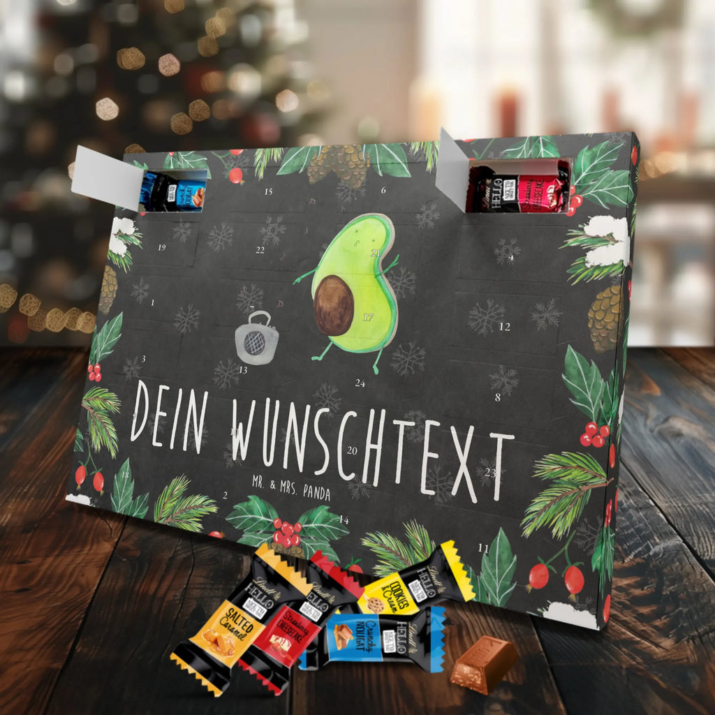 Adventskalender mit Namen Avocado Tanzen Personalisierter Adventskalender, Adventskalender mit Namen, Gesund, Vegan, Veggie, Avocado