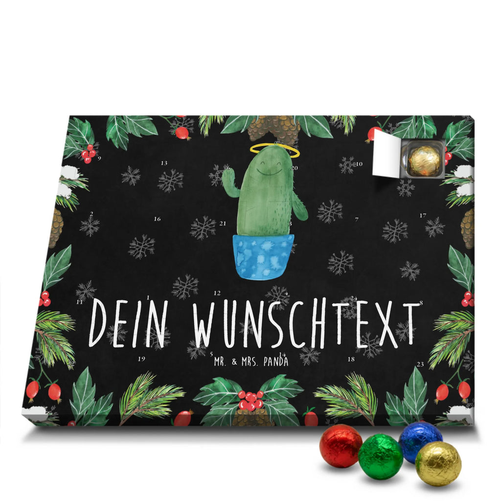 Personalisierter Schoko Adventskalender Kaktus Heilig Personalisierter Adventskalender, Adventskalender mit Namen, Kakteen, Kaktus, Heiligenschein, Familie, Kind, Schwestern, Frech, Schwester, Eltern, Freundin, Bruder, Lustig