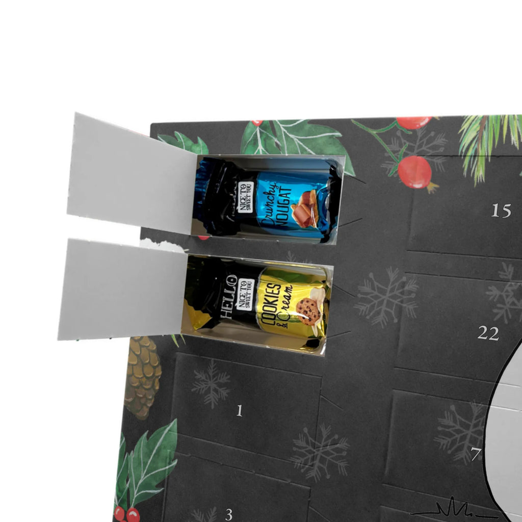  Panda Dziękuję Adventskalender mit Namen, Personalisierter Adventskalender