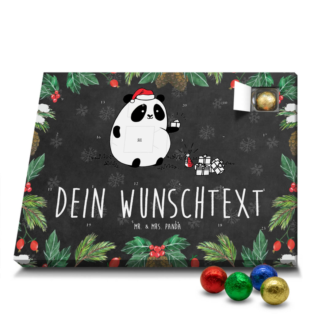  Panda Prezent świąteczny Personalisierter Adventskalender, Adventskalender mit Namen