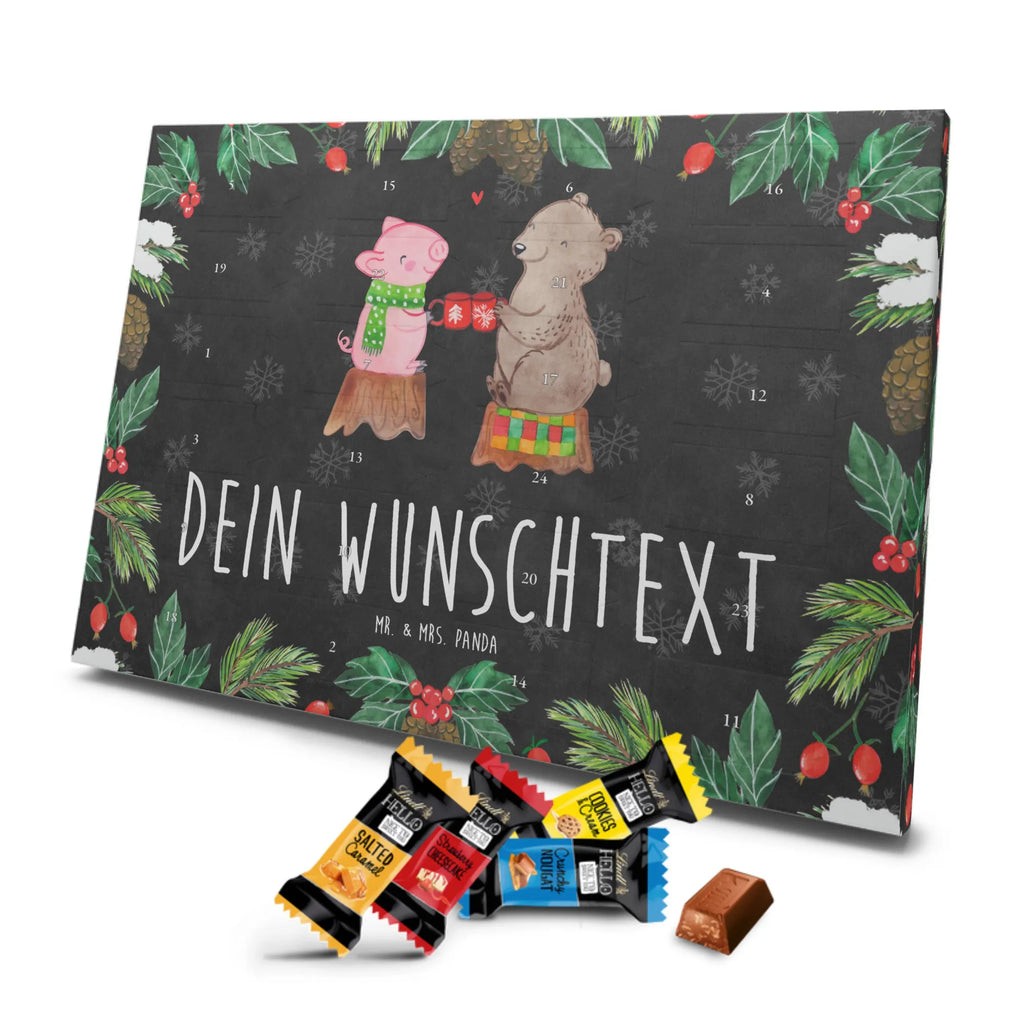 Adventskalender mit Namen Glühschwein Sause Personalisierter Adventskalender, Adventskalender mit Namen, Wintermotiv, Weihnachtsdeko, Weihnachten, Winter, Heiligabend, Advent, Nikolaus, Prost, Weihnachtszeit, Alles Gute, Bär, Schwein