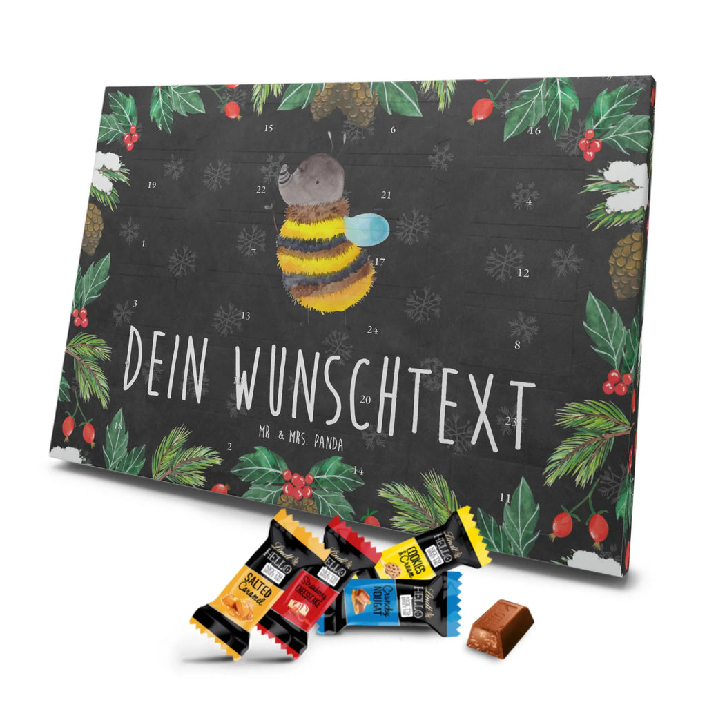 Adventskalender mit Namen Hummel flauschig Adventskalender mit Namen, Personalisierter Adventskalender, Tiere, Tiermotive, Lustige Sprüche, Gute Laune, Flauschig, Natur, Blume, Biene, Hummel