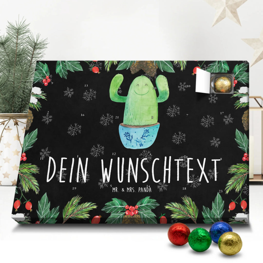 Personalisierter Schoko Adventskalender Kaktus Happy Adventskalender mit Namen, Personalisierter Adventskalender, Kakteen, Kaktus, Ausbildung, Mutter, Kollegin, Kindersicherung, Kollege, Spruch, Freundin, Familie, Neustart, Lustig, Motivation, Büroalltag, Büro