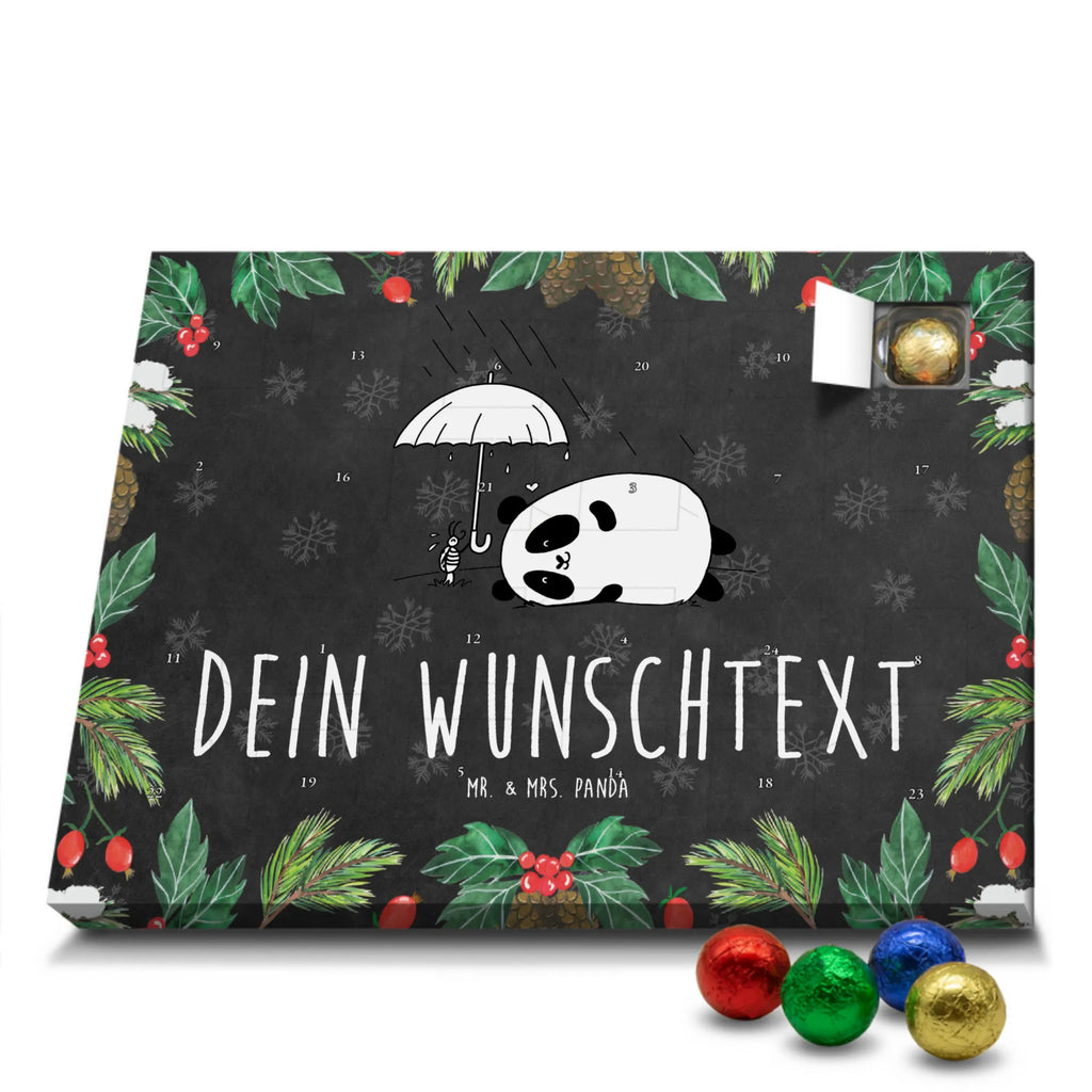  Panda Przyjaźń Adventskalender mit Namen, Personalisierter Adventskalender
