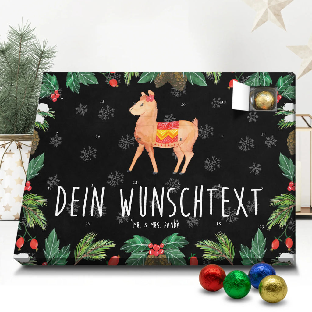 Adventskalender mit Namen Alpaka Stolz Personalisierter Adventskalender, Adventskalender mit Namen, Alpaka, Lama
