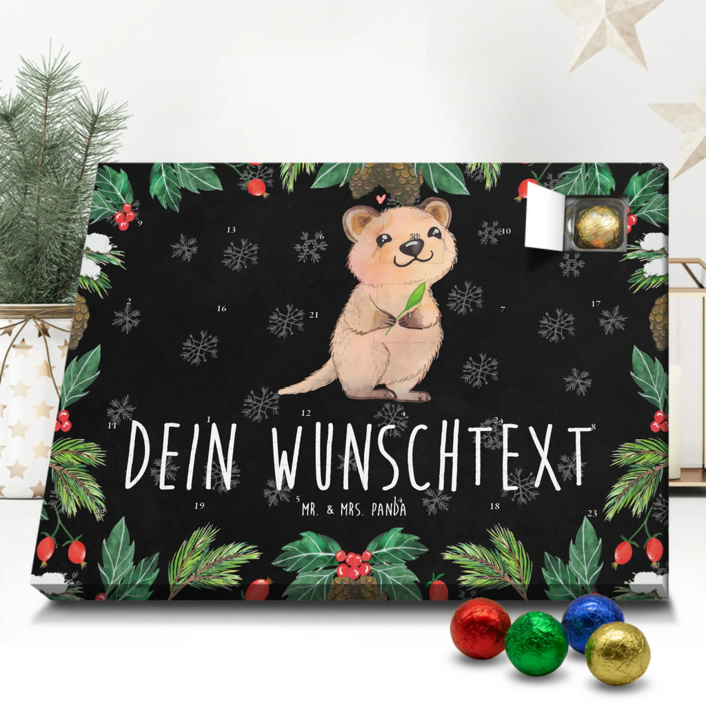 Adventskalender mit Namen Quokka Happy Personalisierter Adventskalender, Adventskalender mit Namen, Tiere, Tiermotive, Lustige Sprüche, Gute Laune, Quokka, Verschieben, Aufschieberitis, Dinge Erledigen, Niedliches Tier, Lustiger Spruch