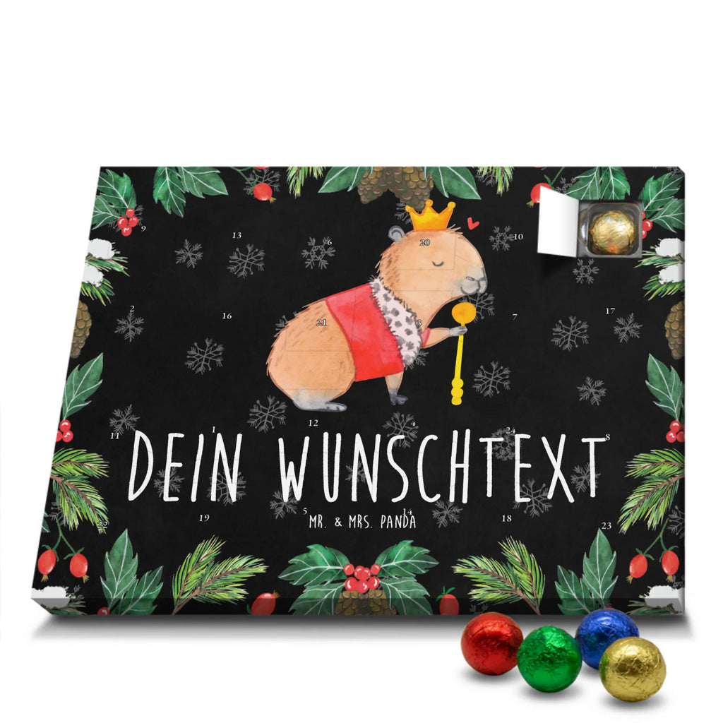 Adventskalender mit Namen Capybara König Adventskalender mit Namen, Personalisierter Adventskalender, Tiere, Tiermotive, Lustige Sprüche, Gute Laune, König, Capybara