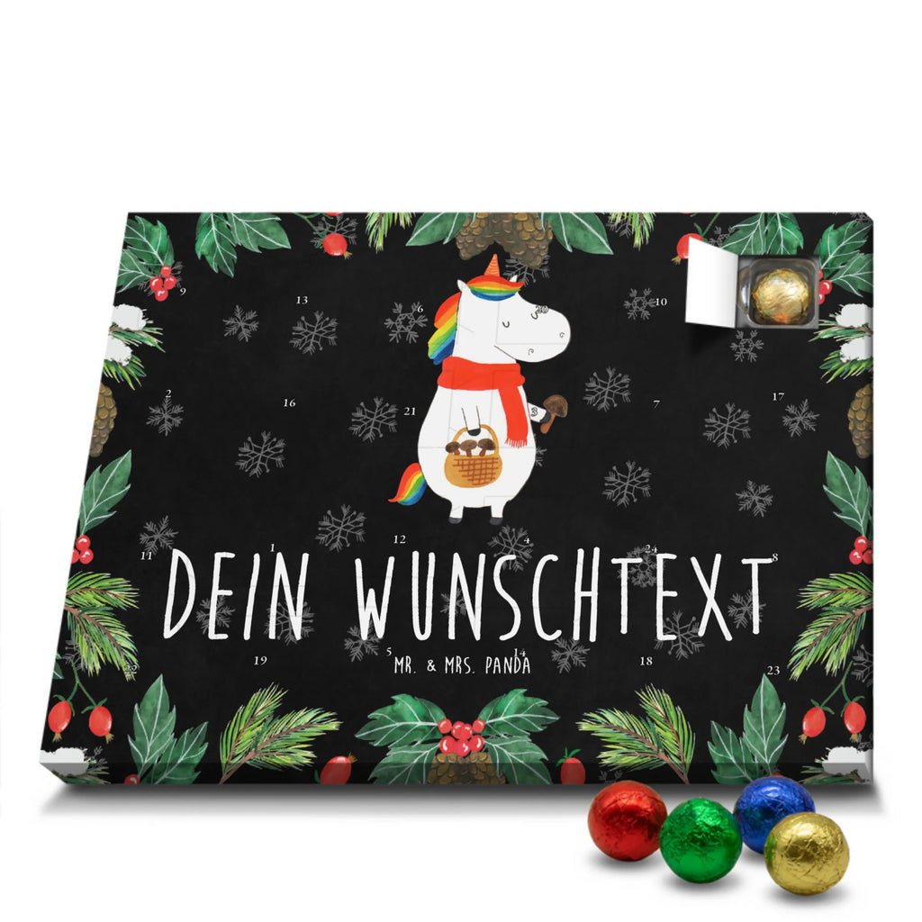 Personalisierter Schoko Adventskalender Einhorn Pilz Personalisierter Adventskalender, Adventskalender mit Namen, Einhörner, Unicorn, Einhorn Deko, Einhorn, Pilze, Liebeskummer, Pilzsammler, Spruch, Motivation