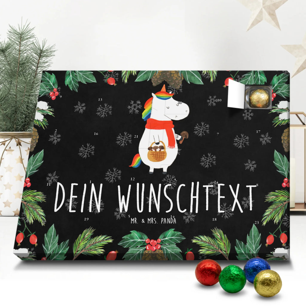 Personalisierter Schoko Adventskalender Einhorn Pilz Personalisierter Adventskalender, Adventskalender mit Namen, Einhörner, Unicorn, Einhorn Deko, Einhorn, Pilze, Liebeskummer, Pilzsammler, Spruch, Motivation