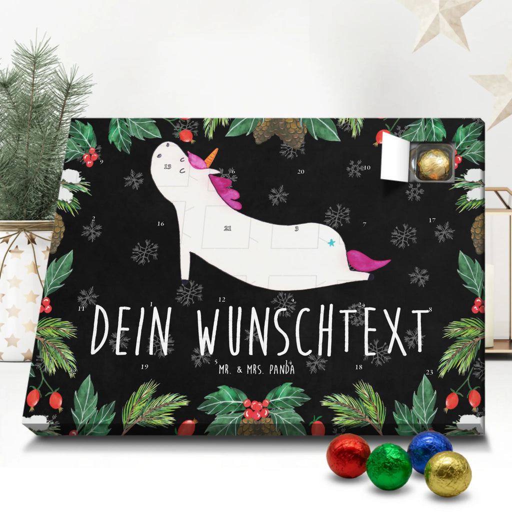 Adventskalender mit Namen Einhorn Yoga Personalisierter Adventskalender, Adventskalender mit Namen, Einhörner, Unicorn, Einhorn Deko, Einhorn, Sport, Entspannung, Süß, Yogamatte, Achtsamkeit, Joga, Witzig, Lustig, Namaste, Yoga