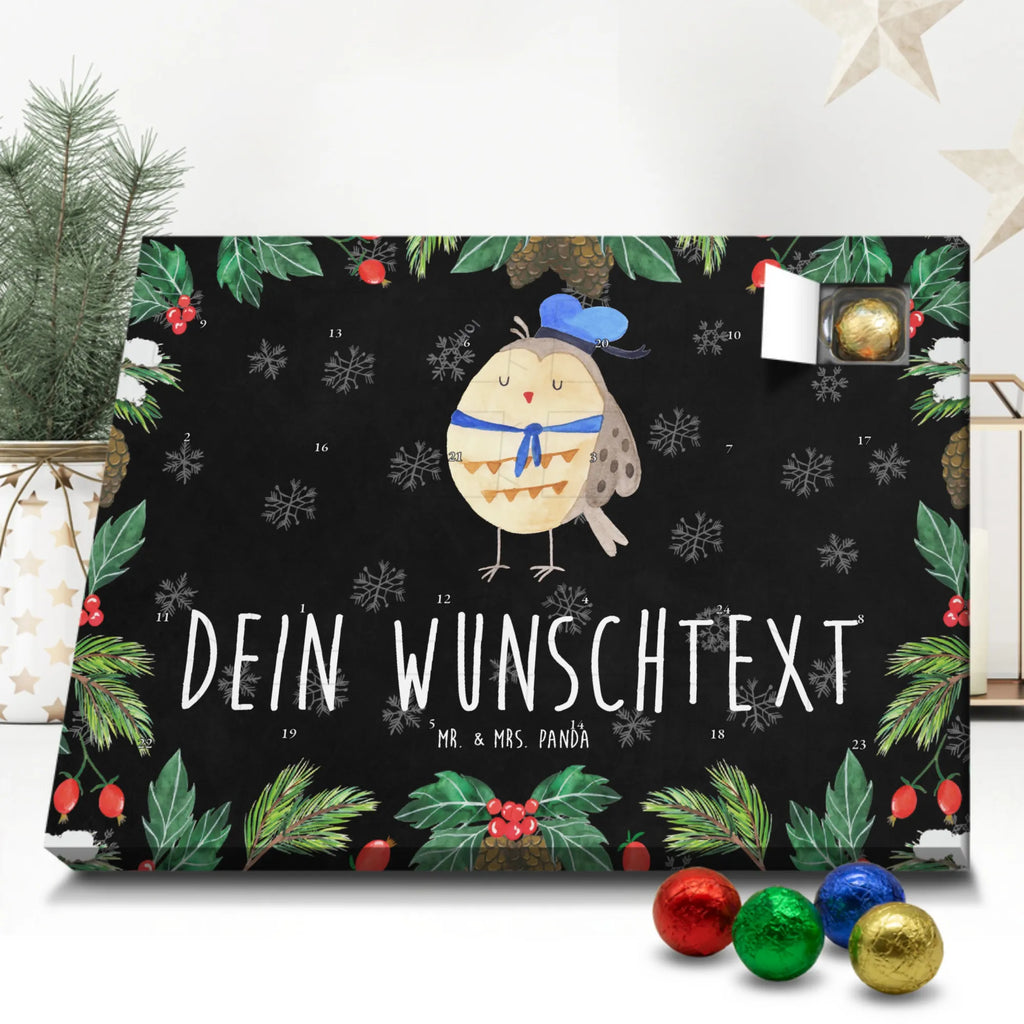 Adventskalender mit Namen Eule Matrose Personalisierter Adventskalender, Adventskalender mit Namen, Eule, Heimathafen, Wortspiel Lustig, Ehe, Matrose, Owl, Eule Spruch, Eule Deko, Seefahrer, Freundin, Hochzeitstag Geschenk