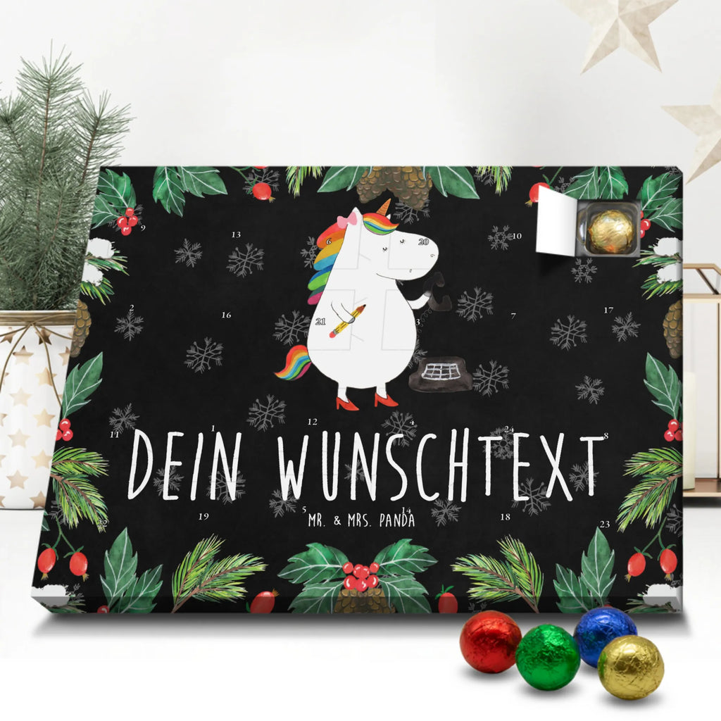 Adventskalender mit Namen Einhorn Sekretärin Personalisierter Adventskalender, Adventskalender mit Namen, Einhörner, Unicorn, Einhorn Deko, Einhorn, Steuerbüro, Bürohilfe, Büro, Rechtsanwaltsgehilfin, Bürokraft, Sekretärin, Rechtsanwältin, Steuerkanzlei