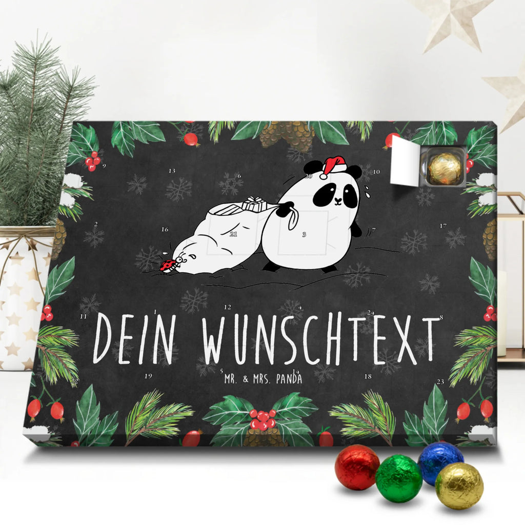  Panda Boże Narodzenie Personalisierter Adventskalender, Adventskalender mit Namen