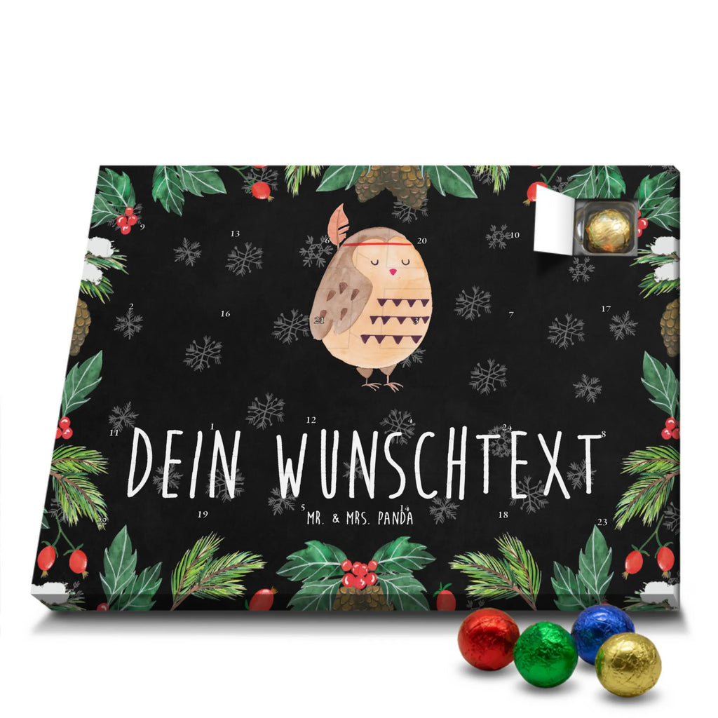 Adventskalender mit Namen Eule Federschmuck Adventskalender mit Namen, Personalisierter Adventskalender, Eule, Eule Deko, Federschmuck, Das Leben Ist Ein Abenteuer, Reisespruch, Dekoration, Owl