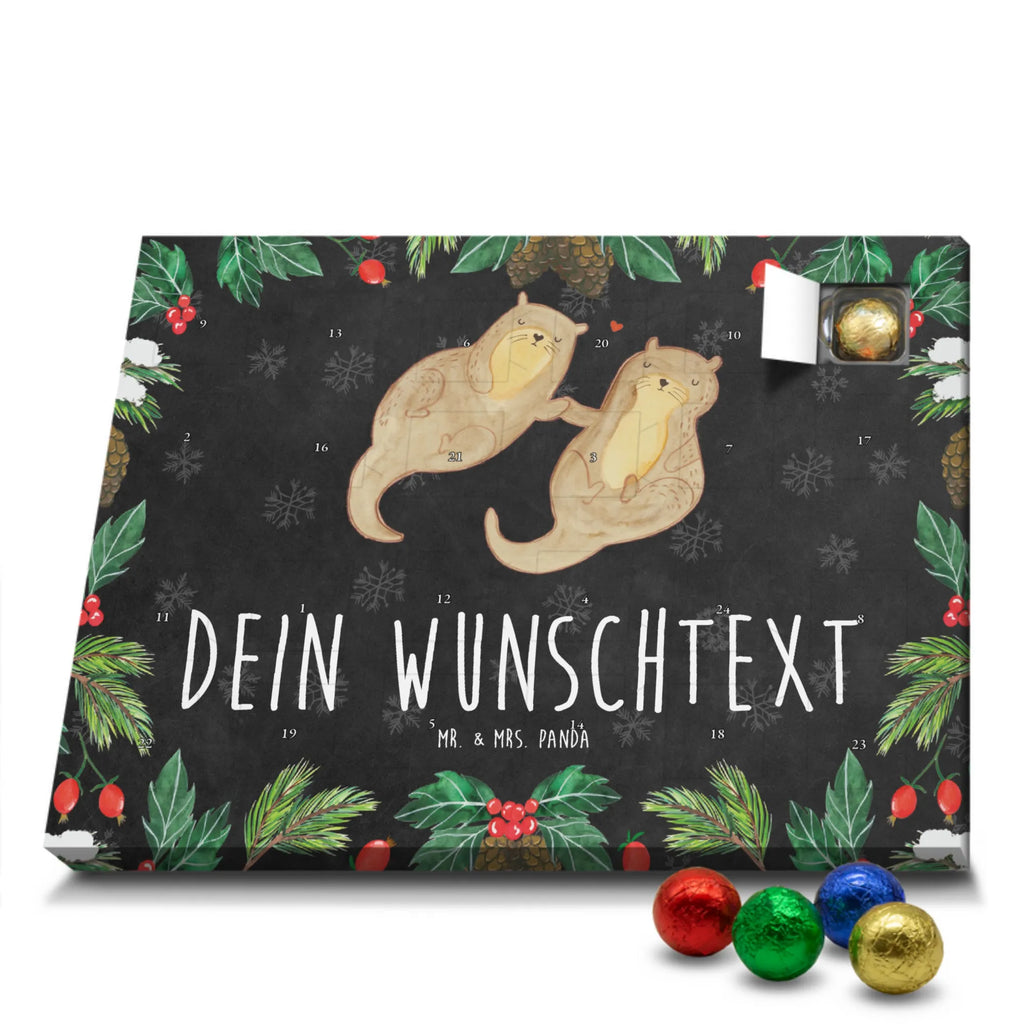 Adventskalender mit Namen Otter Hände halten Personalisierter Adventskalender, Adventskalender mit Namen, Fischotter, Seeotter, Otter, Otter Seeotter See Otter