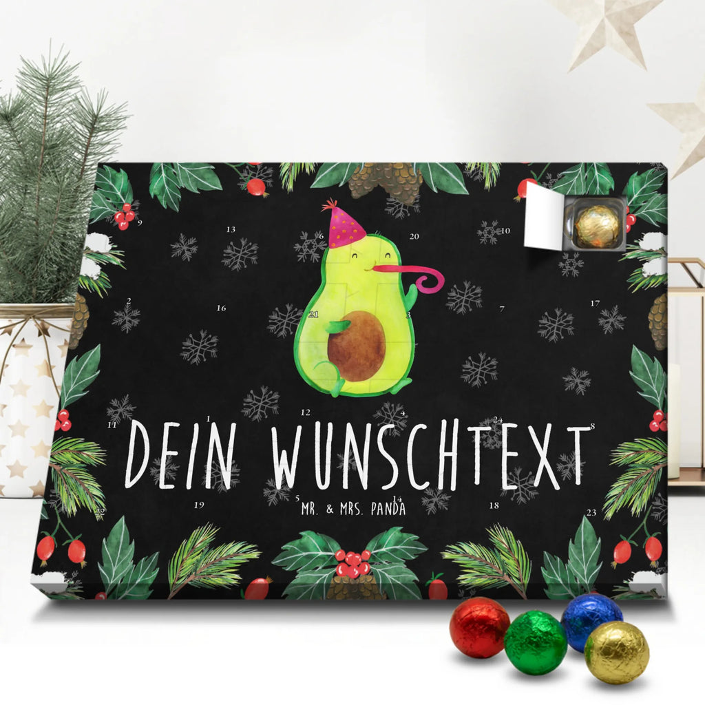 Adventskalender mit Namen Avocado Feier Adventskalender mit Namen, Personalisierter Adventskalender, Gesund, Vegan, Veggie, Avocado, Feierlichkeit, Gute Laune, Fete, Geburtstag, Party, Tröte, Feier
