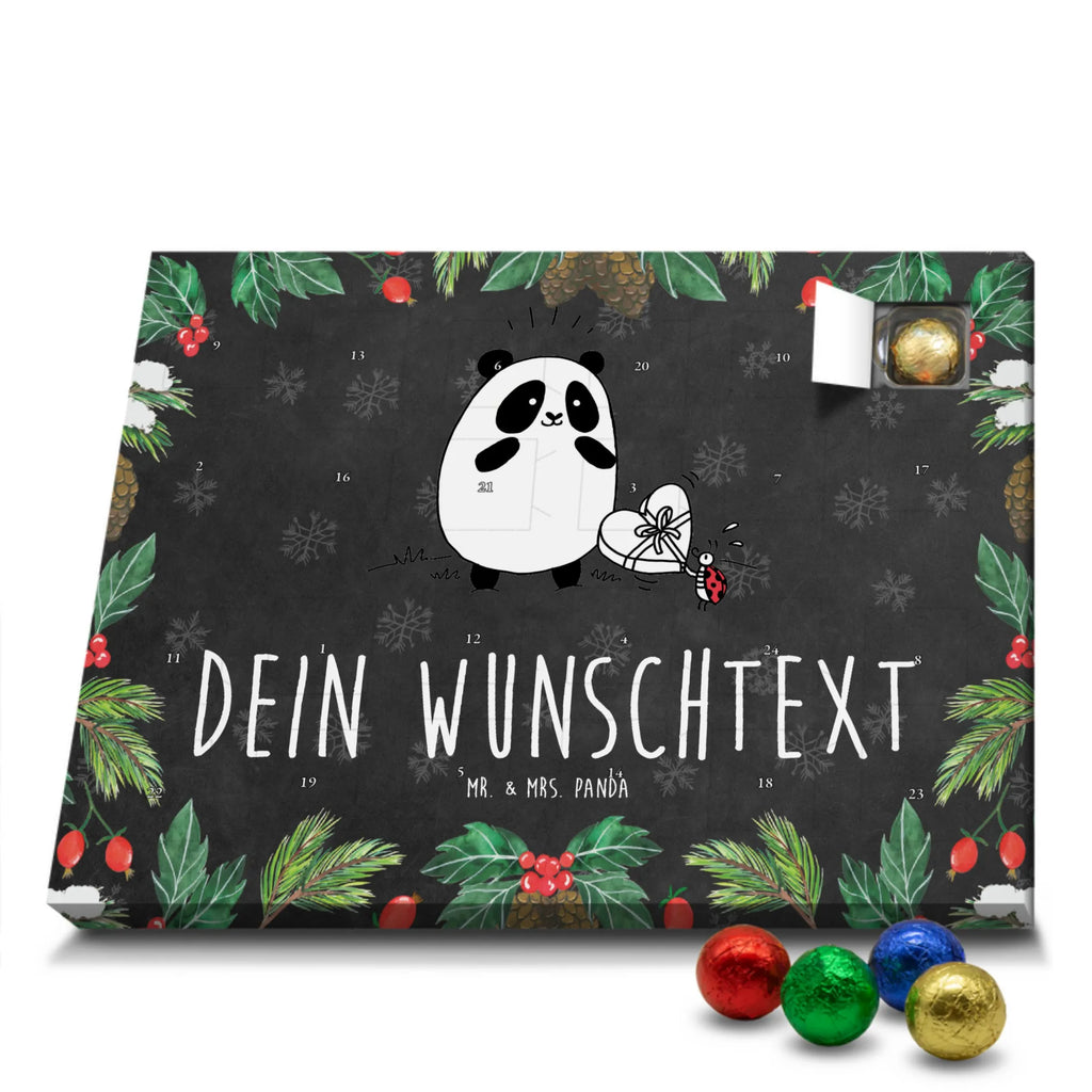 Adventskalender mit Namen Panda Dankeschön Adventskalender mit Namen, Personalisierter Adventskalender