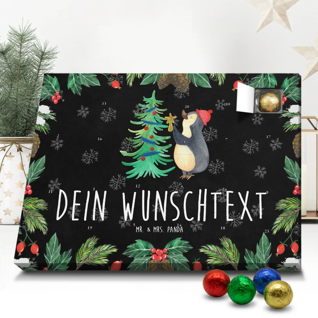 Adventskalender mit Namen Pinguin Weihnachtsbaum Adventskalender mit Namen, Personalisierter Adventskalender, Nikolaus, Heiligabend, Weihnachten, Advent, Wintermotiv, Weihnachtsdeko, Winter, Pinguin