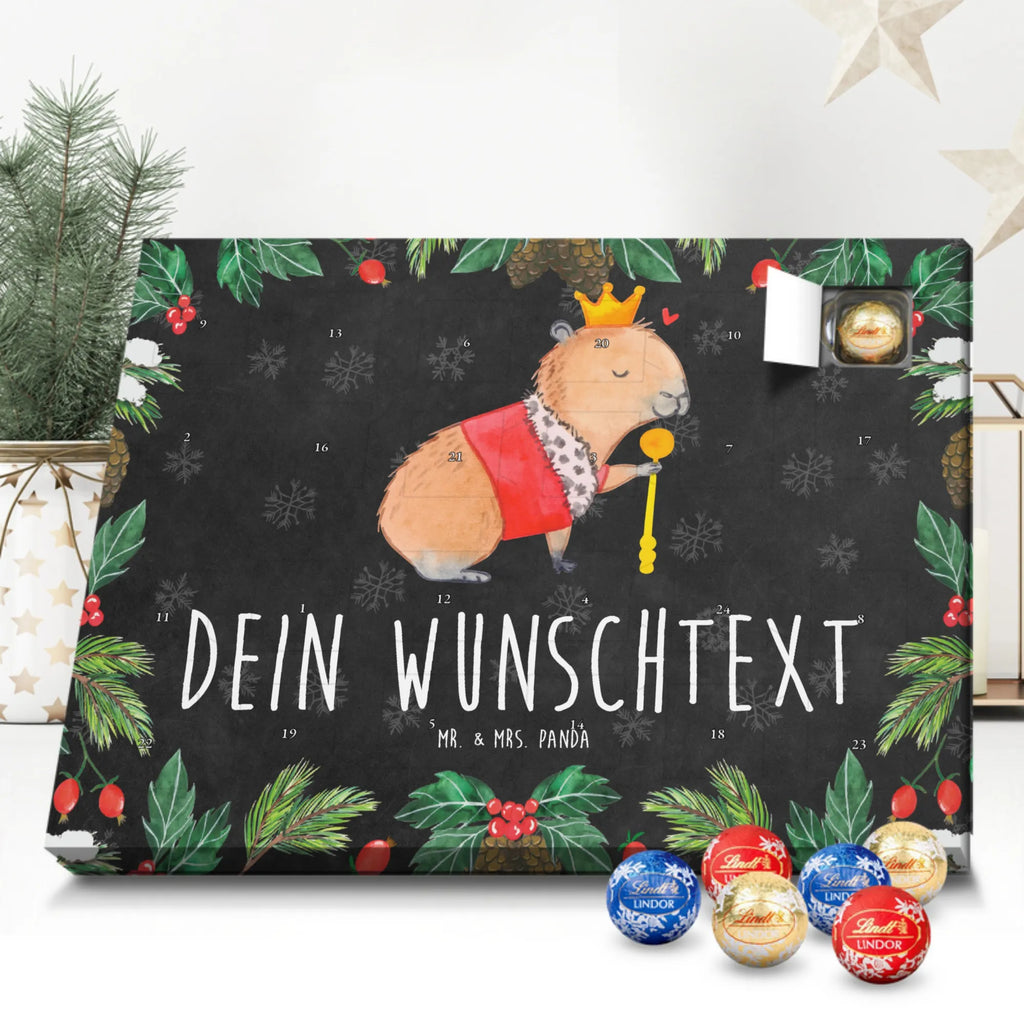 Adventskalender mit Namen Capybara König Adventskalender mit Namen, Personalisierter Adventskalender, Tiere, Tiermotive, Lustige Sprüche, Gute Laune, König, Capybara