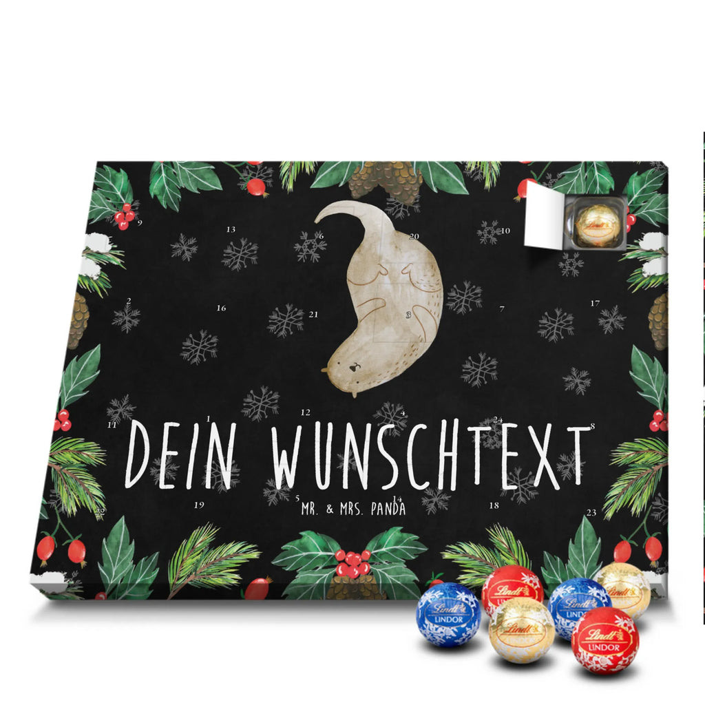 Personalisierter Schoko Adventskalender Otter Kopfüber Personalisierter Adventskalender, Adventskalender mit Namen, Fischotter, Seeotter, Otter, Otter Seeotter See Otter