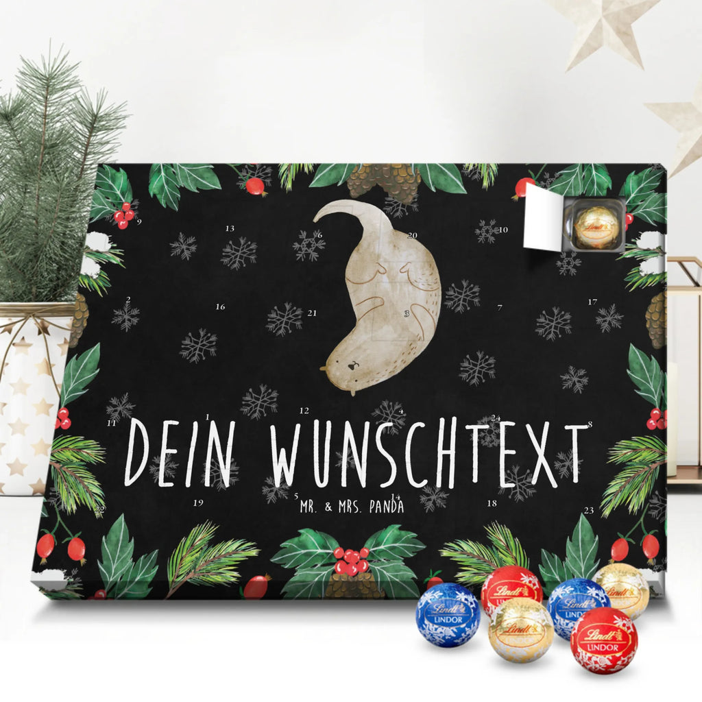 Personalisierter Schoko Adventskalender Otter Kopfüber Personalisierter Adventskalender, Adventskalender mit Namen, Fischotter, Seeotter, Otter, Otter Seeotter See Otter