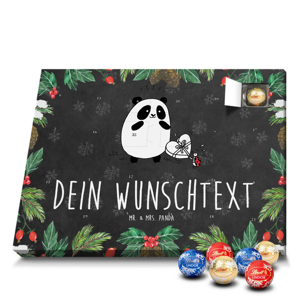  Panda Dziękuję Adventskalender mit Namen, Personalisierter Adventskalender