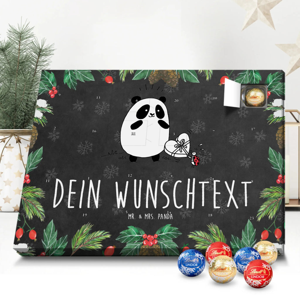  Panda Dziękuję Adventskalender mit Namen, Personalisierter Adventskalender